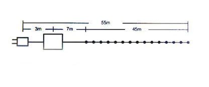 Samland 55M Long 500 LED Fairy Rope Christmas Light in Ultra White - Image 2