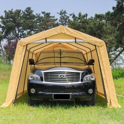 Samland Portable Carport Garage Shelter Canopy Single Size 10x20FT - Image 2