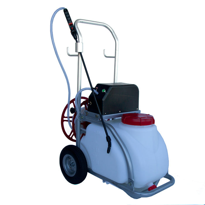 Samland 30L Electric Weed Pest Control Sprayer with Tank 12V Battery Spray Pump Trolley - Image 2