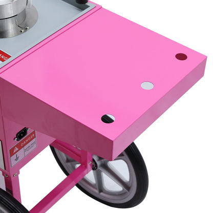 Samland Commercial Fairy Floss Machine with Wheeled Cart - Image 4
