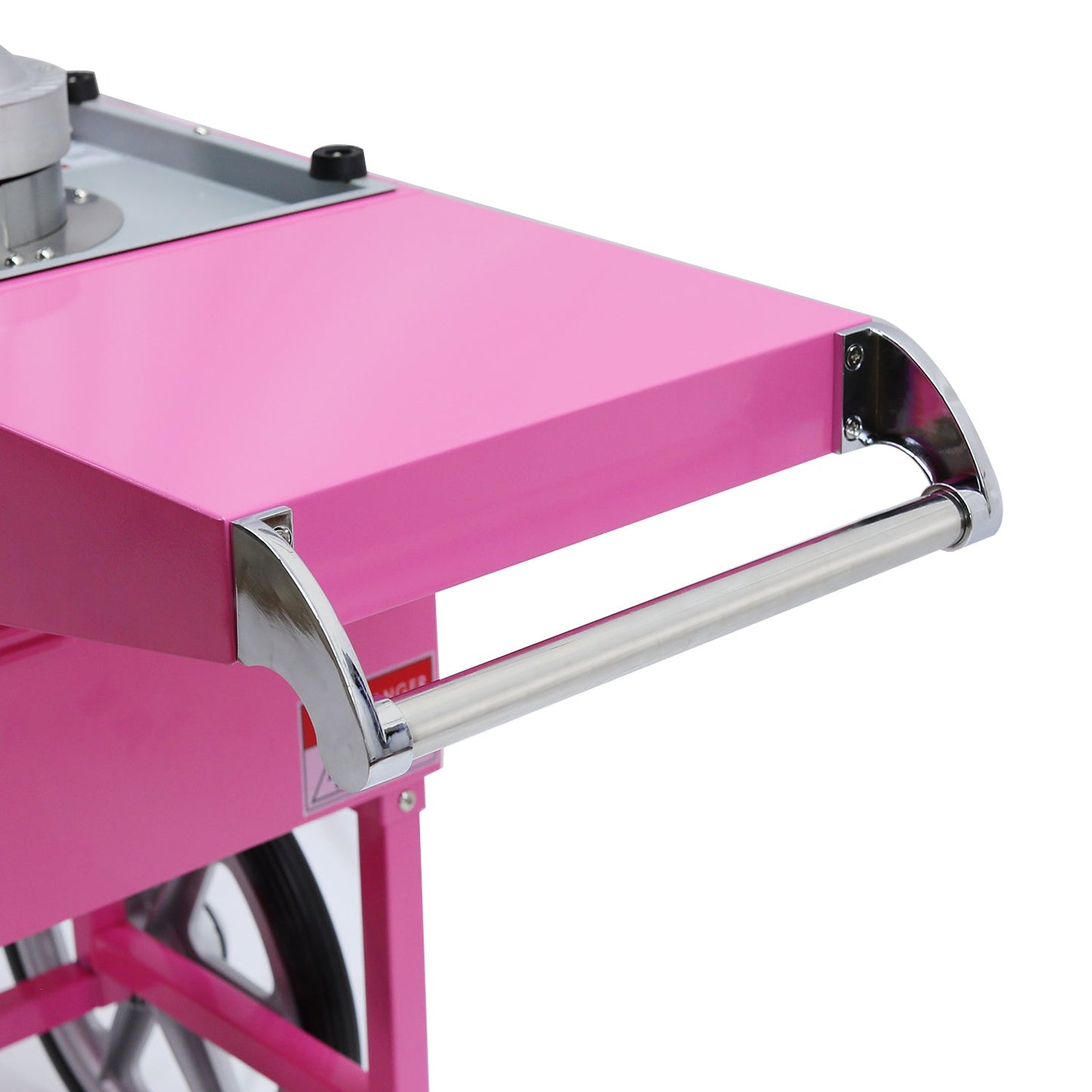 Samland Commercial Fairy Floss Machine with Wheeled Cart - Image 5