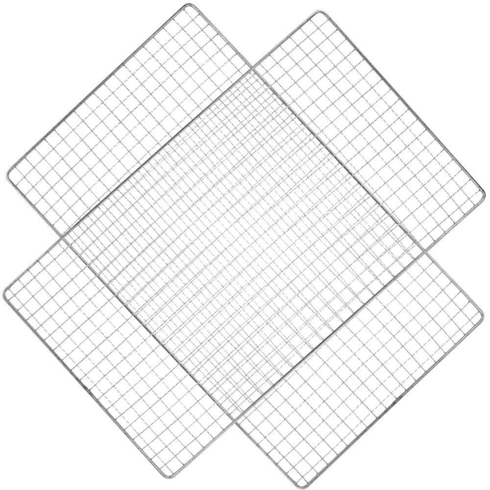 Samland 22x12cm BBQ Grill Mesh Fish Meat Rectangle Net Mat Barbecue Pad for Camping - Image 2