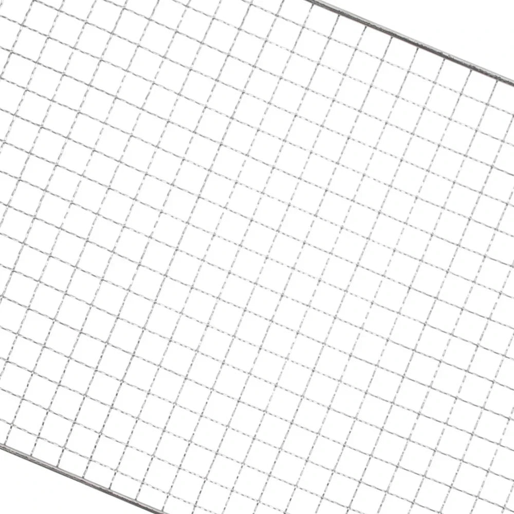Samland 22x12cm BBQ Grill Mesh Fish Meat Rectangle Net Mat Barbecue Pad for Camping - Image 3