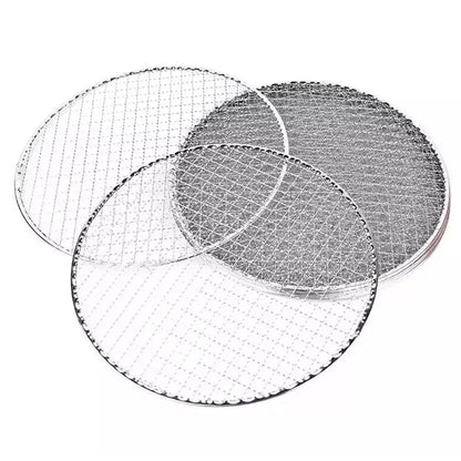 Samland 28CM BBQ Grill Mesh Fish Meat Round Net Mat Barbecue Pad for Camping - Image 3