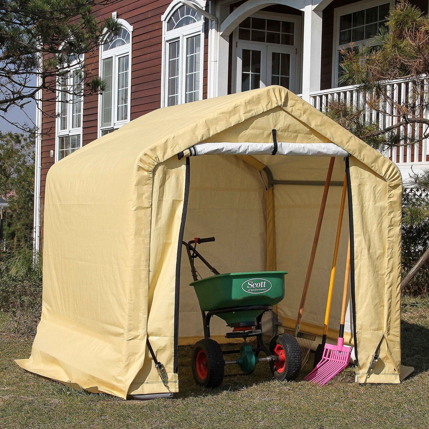 Samland Outdoor Storage Garage Shelter Size 6x6FT - Image 3