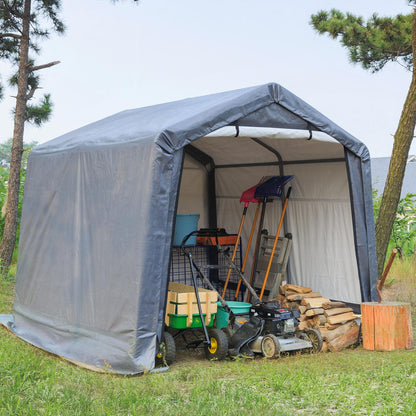 Samland Portable Storage Garage Shelter Size 8x8FT - Image 2