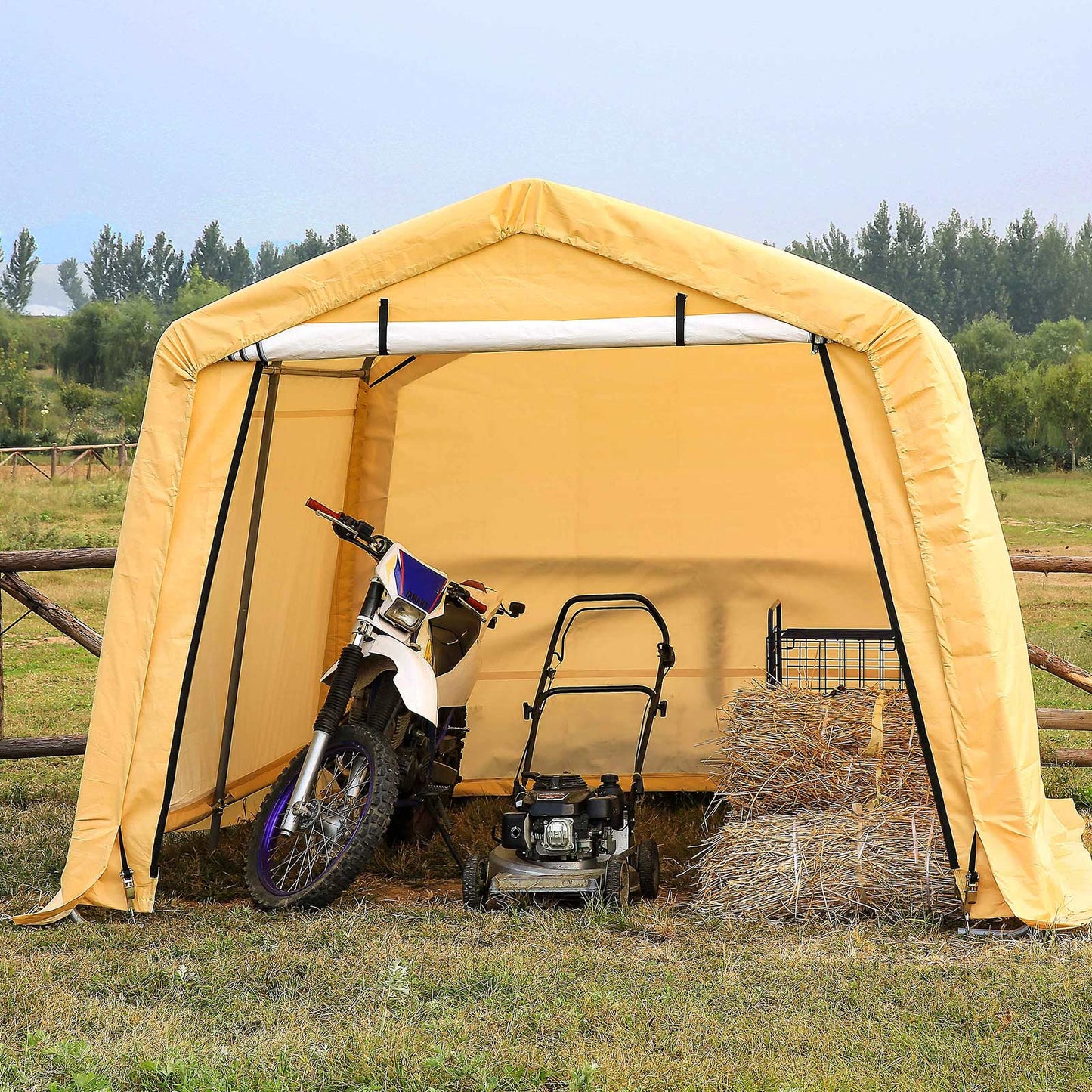 Samland Portable Storage Garage Shelter Size 10x10FT - Image 2