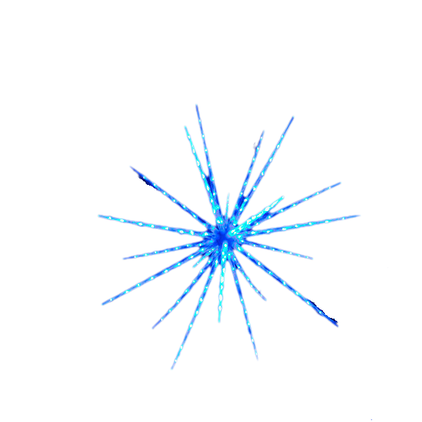 Samland 160 Led Blast Ice Star Ball Christmas Light Decoration Blue 122cm Diameter - Image 2