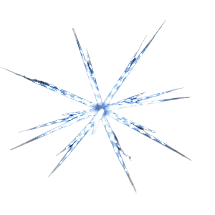 Samland 160 Led Blast Ice Star Ball Christmas Light Decoration White - Image 2