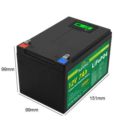 Samland 12V 7AH Deep Circle Lifepo4 Lithium Battery Rechargeable - Image 2