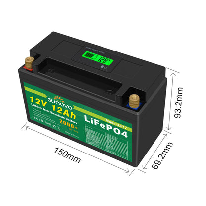 Samland 12V 12AH Deep Circle Lifepo4 Lithium Battery Rechargeable - Image 4