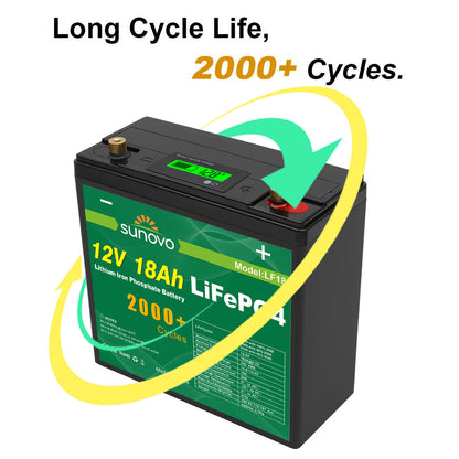 Samland 12V 18AH Deep Circle Lifepo4 Battery Rechargeable Lithium - Image 4