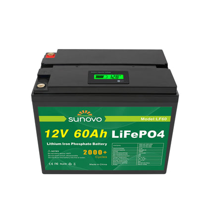Samland 12V 60AH Deep Circle Lifepo4 Lithium Battery Rechargeable - Image 2