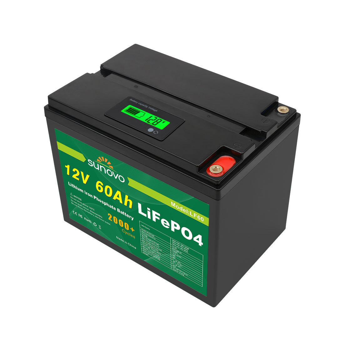 Samland 12V 60AH Deep Circle Lifepo4 Lithium Battery Rechargeable - Image 3
