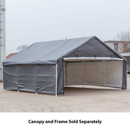 Samland Enclosure Kit (Side Wall Accessory Only) for Portable Double Carport Canopy 18x20FT - Image 3