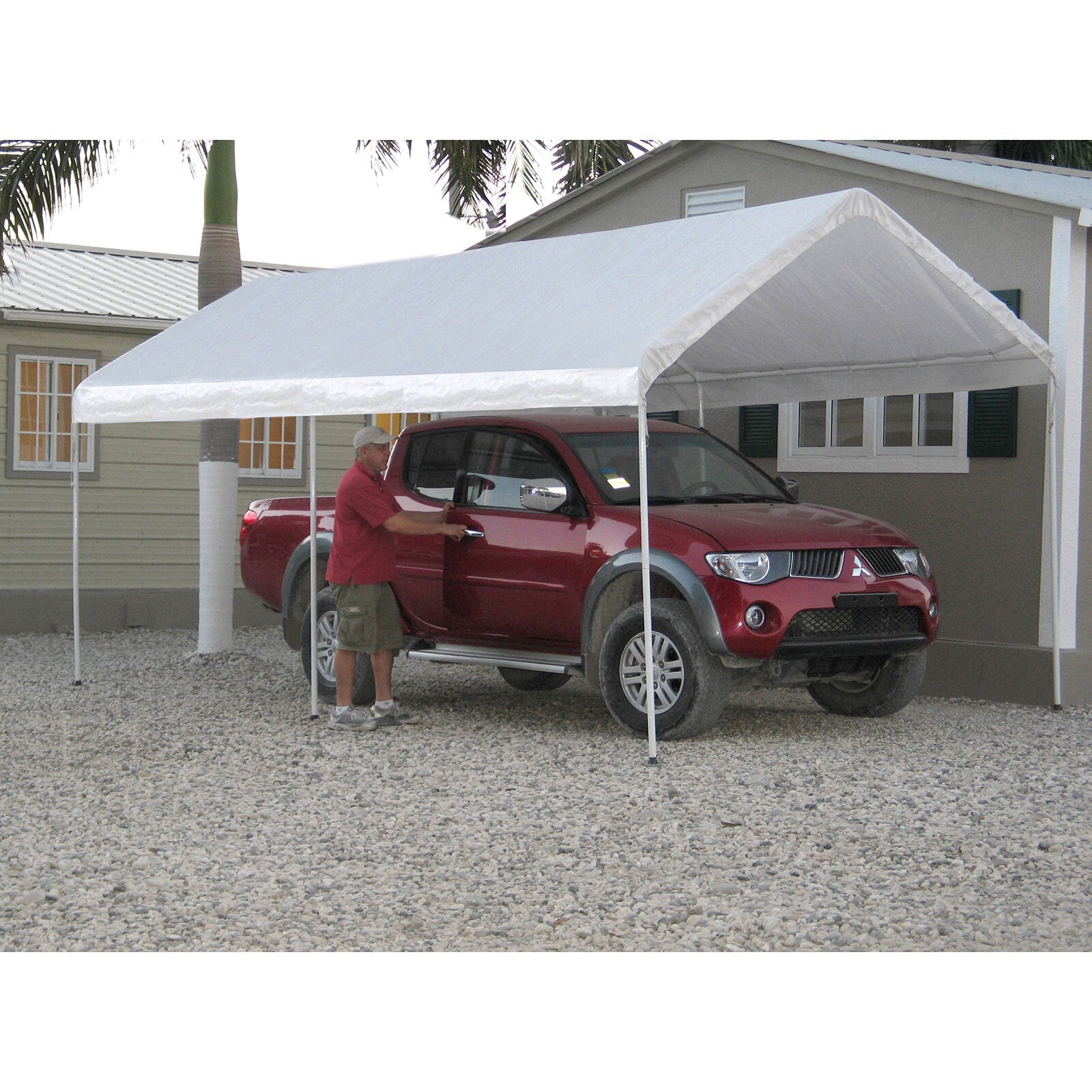 Samland Portable Carport Garage Shelter Canopy 10x20FT - Image 3