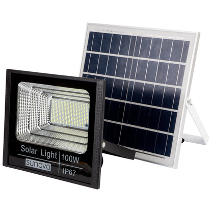 Samland 297 Led Solar Flood Light Outdoor with Remote Control 100W Cold White - Image 2