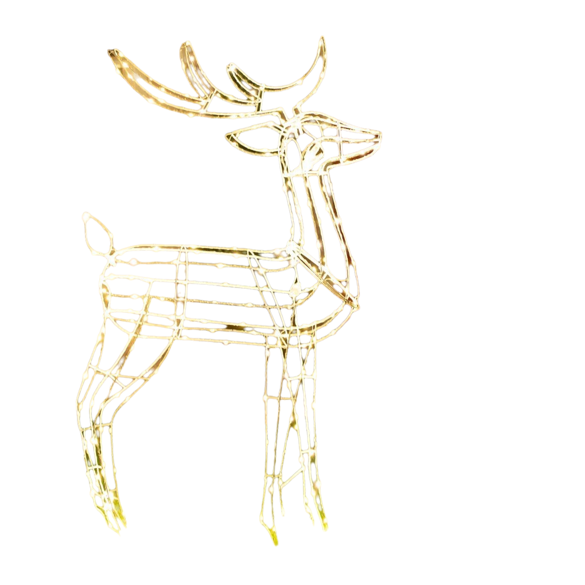 Samland Led Warm White Copper Wired 3d Standing Reindeer For Christmas Decoration - Image 5