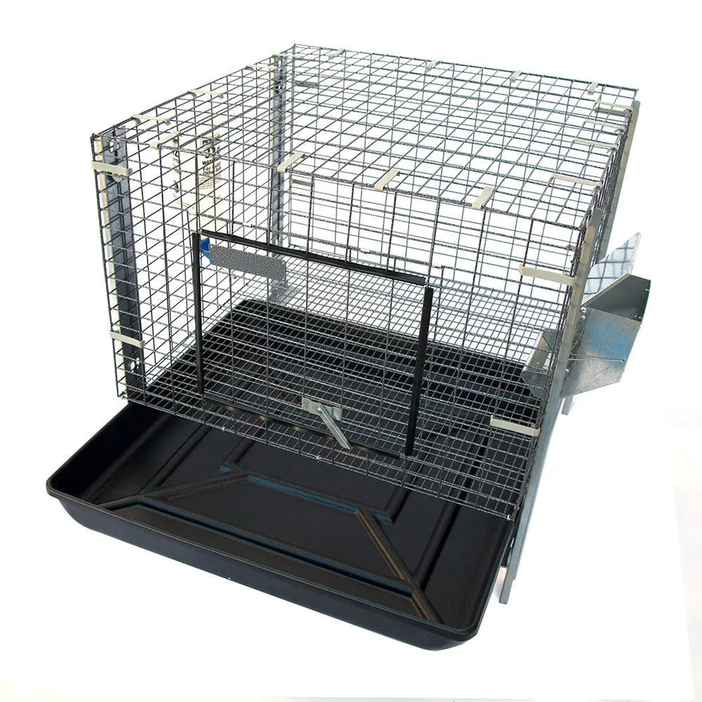 Samland Stackable Rabbit Cage with Feeder Water Bottle - Image 2