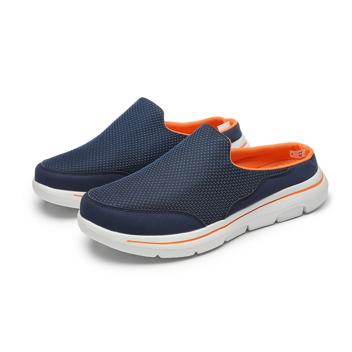 LIGHTWEIGHT UNISEX HALF-SLIPPERS 4558 - MEN - Orange / AUS Ladies8/Men6/EU39/24.5cm - Image 9