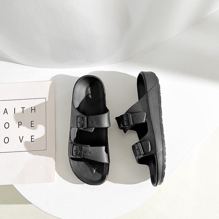 UNISEX BEACH SLIDES 0099 - MEN -Black / AUS Ladies8/Men6/EU39/24.5cm - Image 4