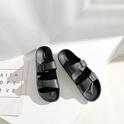UNISEX BEACH SLIDES 0099 - MEN - Black / AUS Ladies10/Men8/EU42/26cm - Image 3