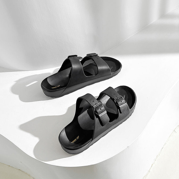UNISEX BEACH SLIDES 0099 - MEN - Black / AUS Ladies12/Men10/Eu44/27cm - Image 2