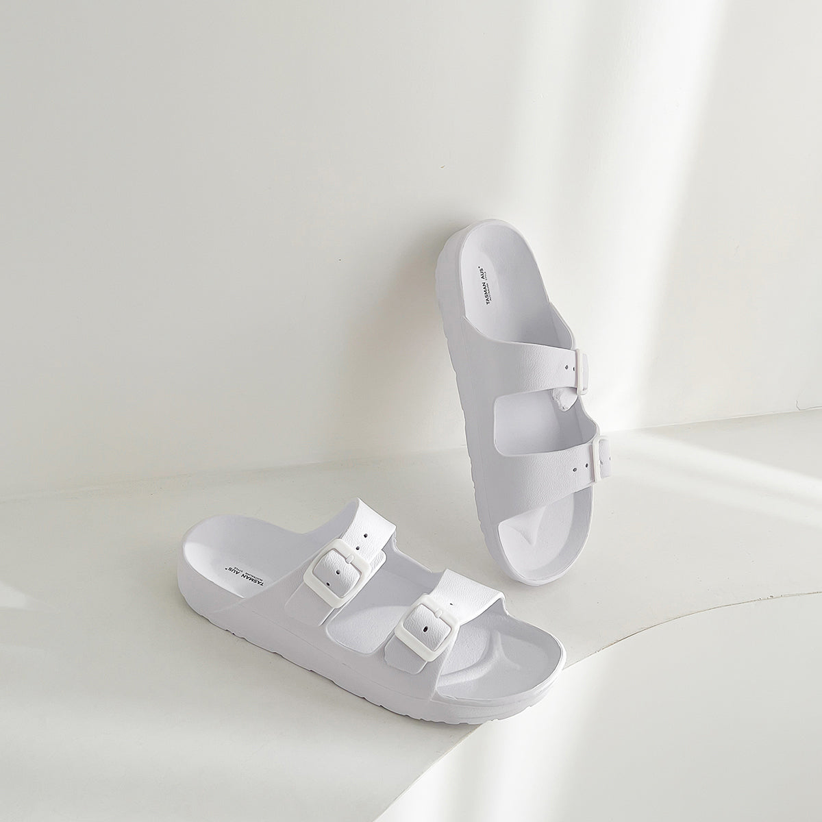 UNISEX BEACH SLIDES 0099 - MEN - White / AUS Ladies5.5/Men3.5/EU36/23cm - Image 3