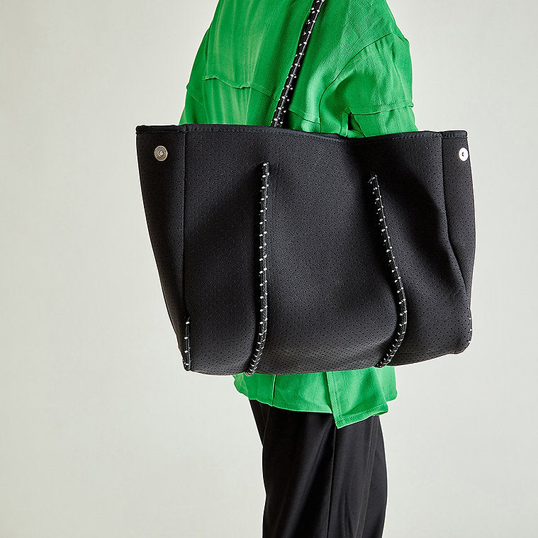 DAILY BEACH BAG-BLACK TB7080 - Image 2
