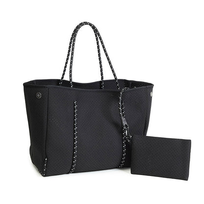 DAILY BEACH BAG-BLACK TB7080 - Image 5