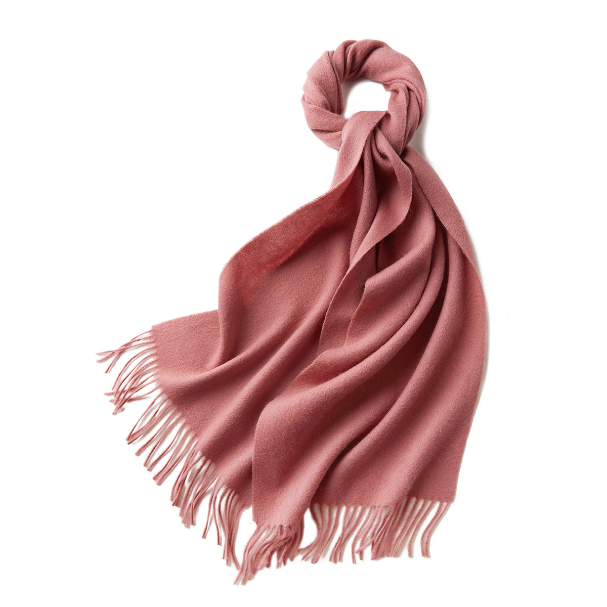 100% MERINO VIRGIN WOOL SCARF 970116 PINK - Image 4