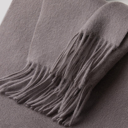 100% MERINO VIRGIN WOOL SCARF 970116 GREY - Image 3
