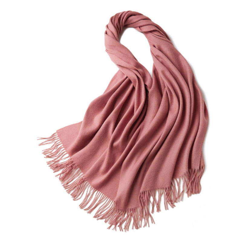 100% MERINO VIRGIN WOOL SHAWL 970115 PINK - Image 2