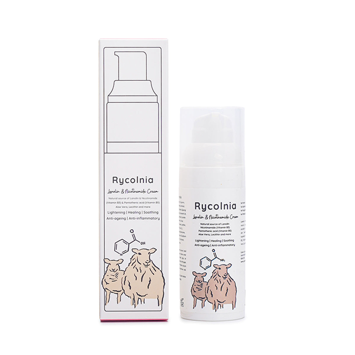 Rycolnia Lanolin & Nicotinamide Cream 50g