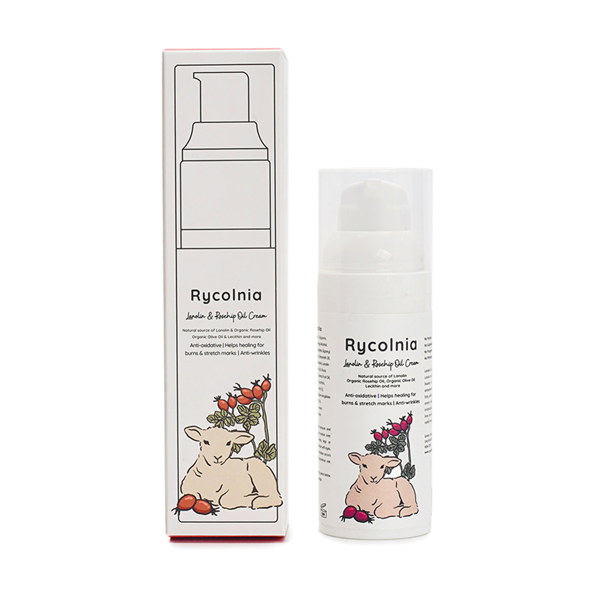 Rycolnia Lanolin & Rosehip Oil Cream  50g