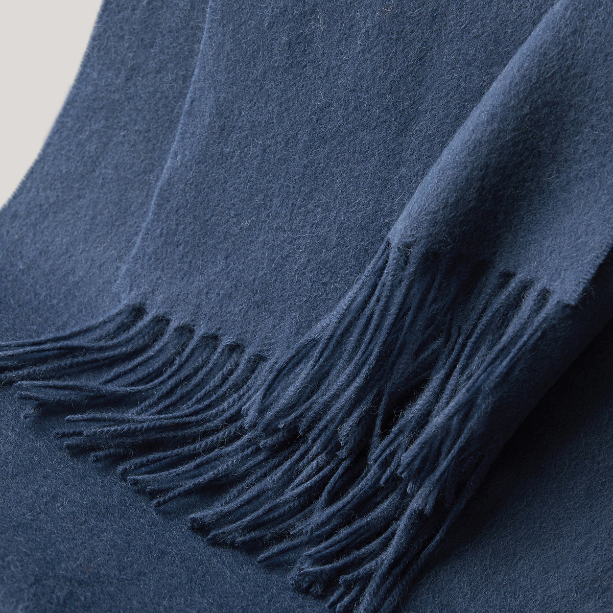 100% MERINO VIRGIN WOOL SCARF 970116（NAVY） - Image 2