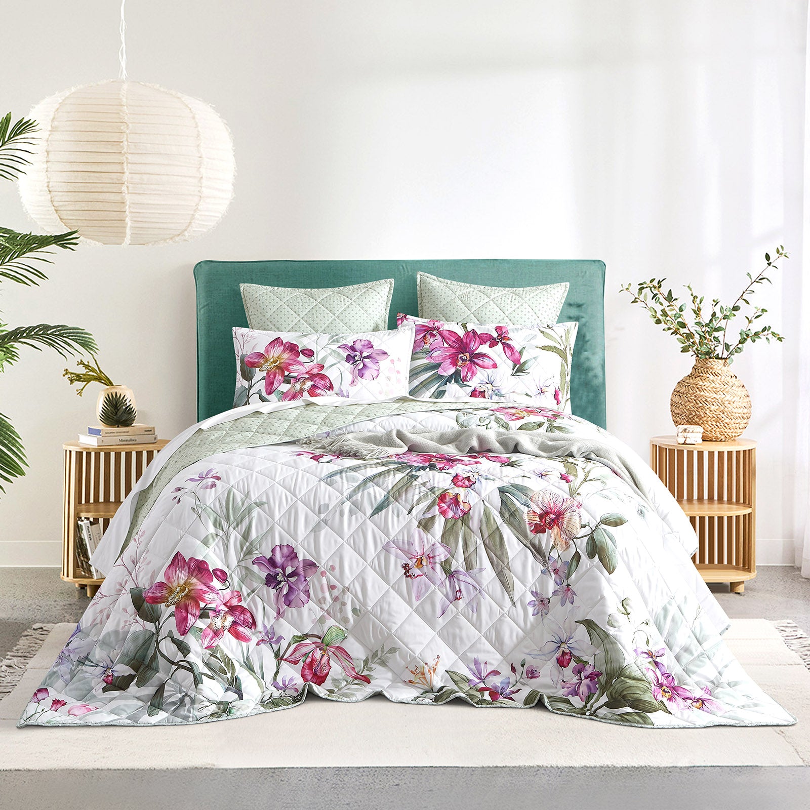 Kashmir Quilted Reversible Single/Double Coverlet Set by Renee Taylor
