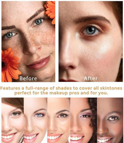 ReviGLam TLM Colour Changing Liquid Foundation Hides Wrinkles & Lines, BB Cream Makeup Base Concealer Cover Moisturizing Fluid for all Skin Tone SPF15, Pack of 2 - Image 5