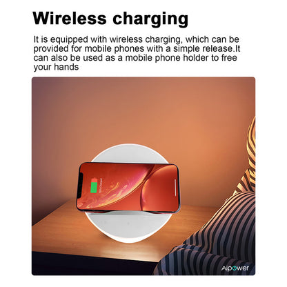 Mood lighting,Support Different Levels of White Light and Color Light,WiFi APP,Wireless Charging,Phone Holder - Image 4