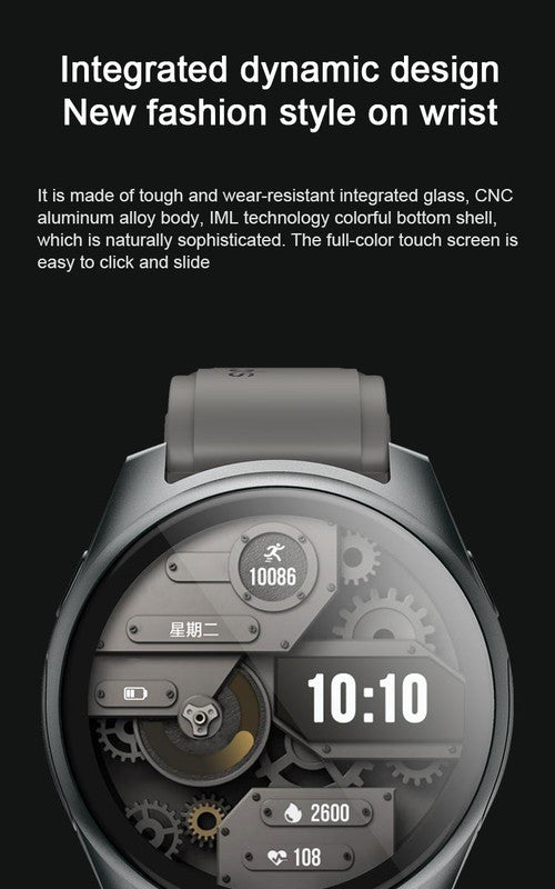 2-in-1 Smartwatch /Earphones & Charging Dock | 4GB MP3, Health Tracker | Titanium Grey | World’s First Patented - Image 5