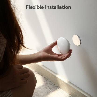 (Pack of 3）LED Motion Sensor Night Light Indoor, Cordless Battery Powered,Stick-on Warm White Light with Built-in Infrared Motion Detection, Sensor Light for Hallway,Bedroom - Image 5