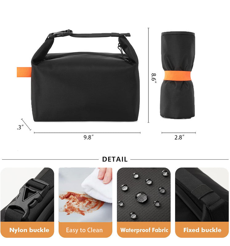 Stainless Steel Snack Box Container with Ice Pack & Lunch Bag for Man & Women - Bento Lunch Box Kit for School,office,Work,Travel,Camping, Reusable Lunch Meal Prep Containers Compartment Leak-Proof - Image 5