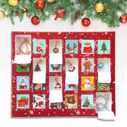 Christmas Advent Calendar 2025 Girls, 24 Days Xmas Countdown Calendar Jewelry Bracelet Set, DIY Bracelets Ornament Christmas Vacation Advent Calendar, Christmas Gift Set for Girls Boys Kids Women - Image 6