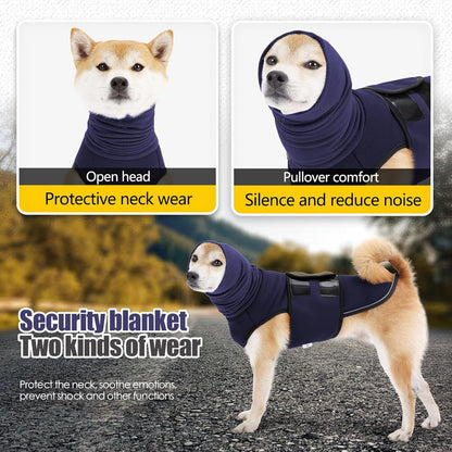 Pet Products Dog Anxiety Vest and Coat, Vet Visits and Separation - Keep Pet Calm, Dog Jacket for Thunder, Fireworks, Anti Anxiety Vest for Dogs and Cat Body and Ear，Dark blue，XS - Image 2