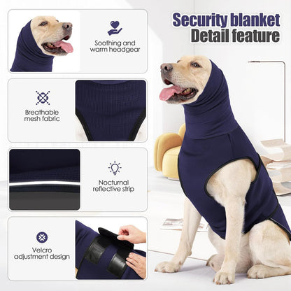 Pet Products Dog Anxiety Vest and Coat, Vet Visits and Separation - Keep Pet Calm, Dog Jacket for Thunder, Fireworks, Anti Anxiety Vest for Dogs and Cat Body and Ear, Green , XS. - Image 3