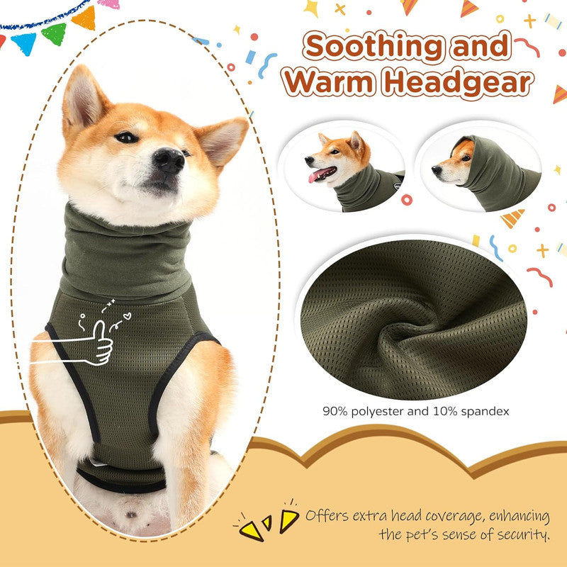 Pet Products Dog Anxiety Vest and Coat, Vet Visits and Separation - Keep Pet Calm, Dog Jacket for Thunder, Fireworks, Anti Anxiety Vest for Dogs and Cat Body and Ear, Dark Blue, XXXL - Image 5