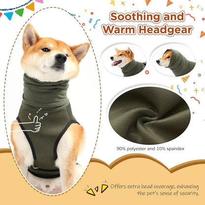 Pet Products Dog Anxiety Vest and Coat, Vet Visits and Separation - Keep Pet Calm, Dog Jacket for Thunder, Fireworks, Anti Anxiety Vest for Dogs and Cat Body and Ear, Dark Blue, XXXL - Image 5