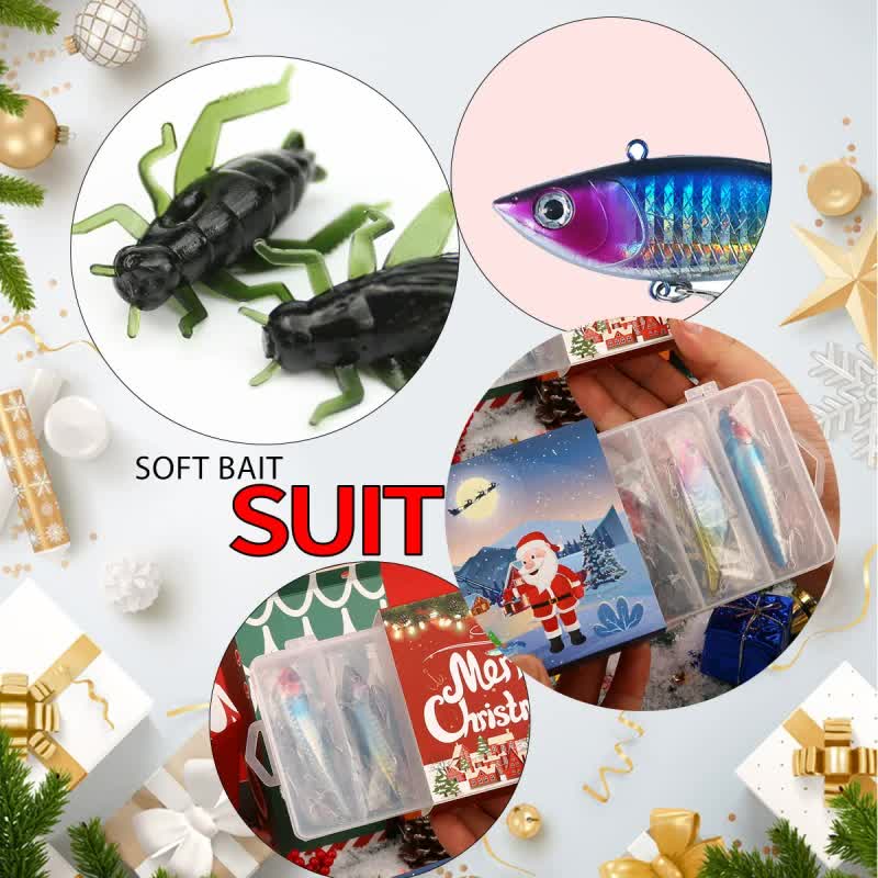 Fishing Lures Tackle Set for Fisher Men, Father, Granpa, Boys - 2025 Christmas Surprise Gift 78pcs - Image 2