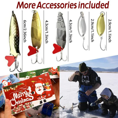 Fishing Lures Tackle Set for Fisher Men, Father, Granpa, Boys - 2025 Christmas Surprise Gift 78pcs - Image 5