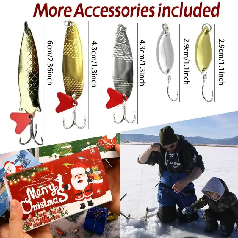 Fishing Lures Tackle Set for Fisher Men, Father, Granpa, Boys - 2026 Christmas Surprise Gift 78pcs - Image 5